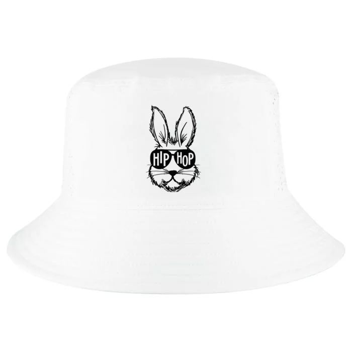 Bunny Face With Sunglasses Hip Hop Happy Easter Cool Comfort Performance Bucket Hat