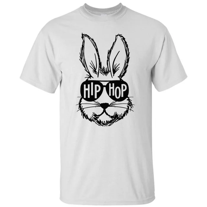 Bunny Face With Sunglasses Hip Hop Happy Easter Tall T-Shirt