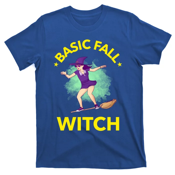 Basic Fall Witch Funny Cute Spooky Halloween Costume Gift T-Shirt