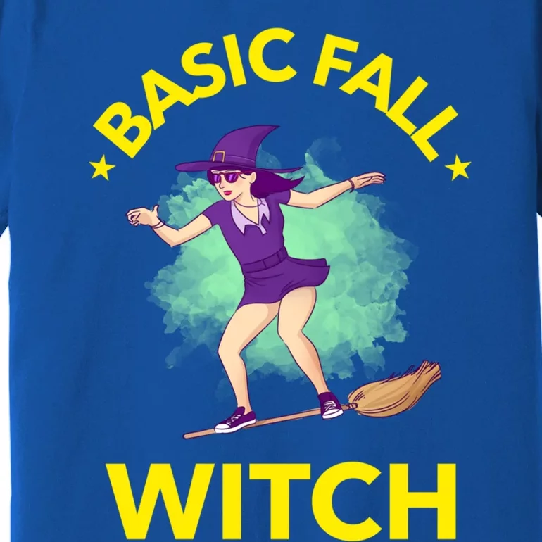 Basic Fall Witch Funny Cute Spooky Halloween Costume Gift Premium T-Shirt