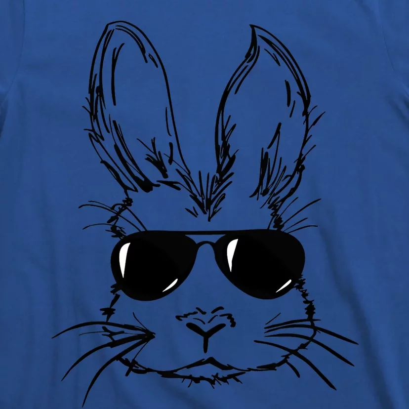 Bunny Face With Sunglasses Easter Day Gift T-Shirt