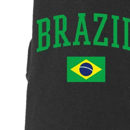 Brazil Flag Yellow Doggie 3-End Fleece Hoodie