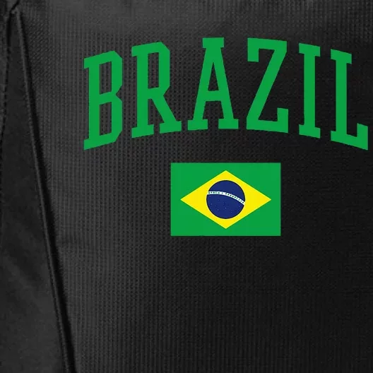 Brazil Flag Yellow City Backpack