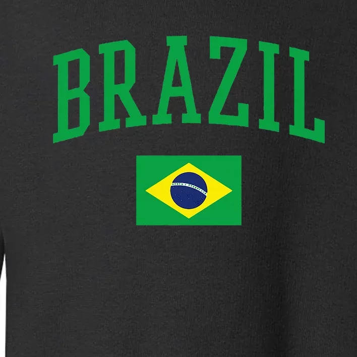 Brazil Flag Yellow Toddler Sweatshirt