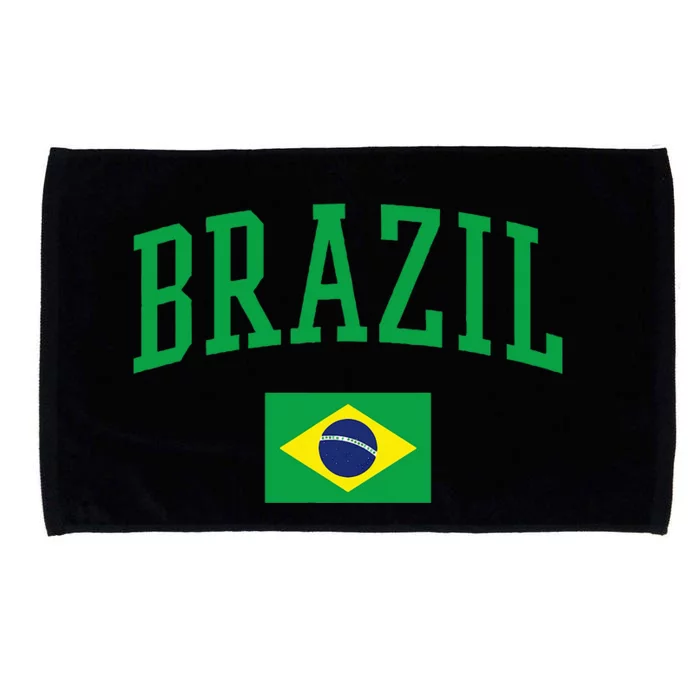 Brazil Flag Yellow Microfiber Hand Towel