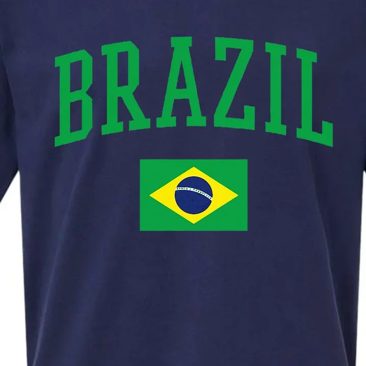 Brazil Flag Yellow Sueded Cloud Jersey T-Shirt