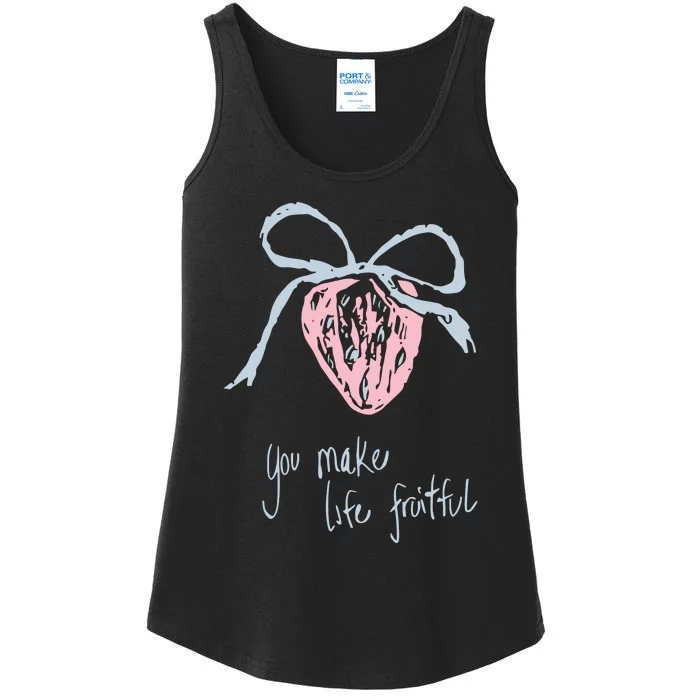 Berry Fruitful You Make Life Fruitful Ladies Essential Tank