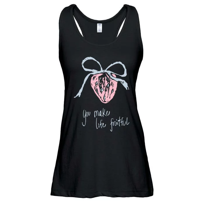 Berry Fruitful You Make Life Fruitful Ladies Essential Flowy Tank