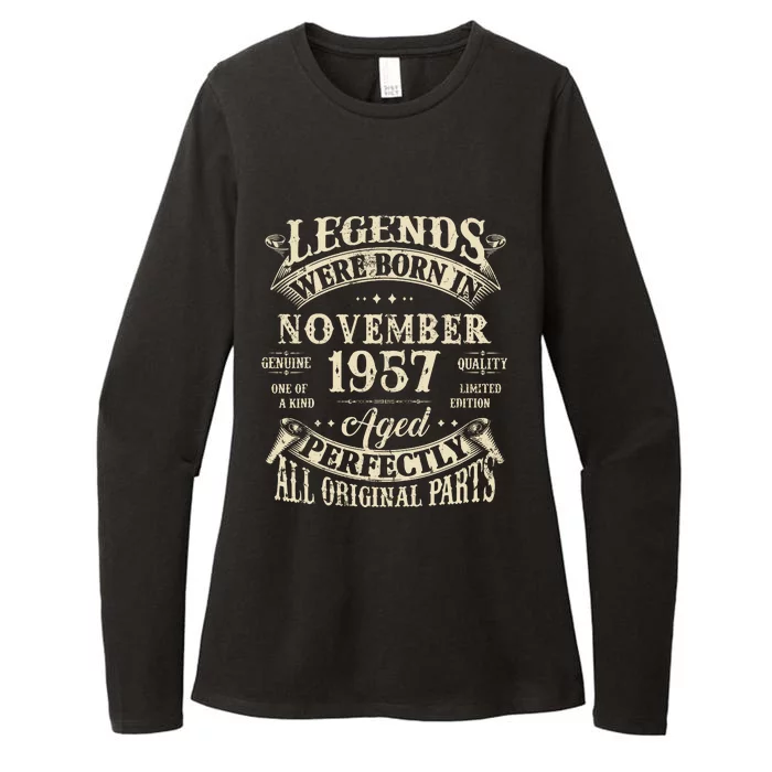 Birthday Gift 1957 Legend November 1957 Womens CVC Long Sleeve Shirt