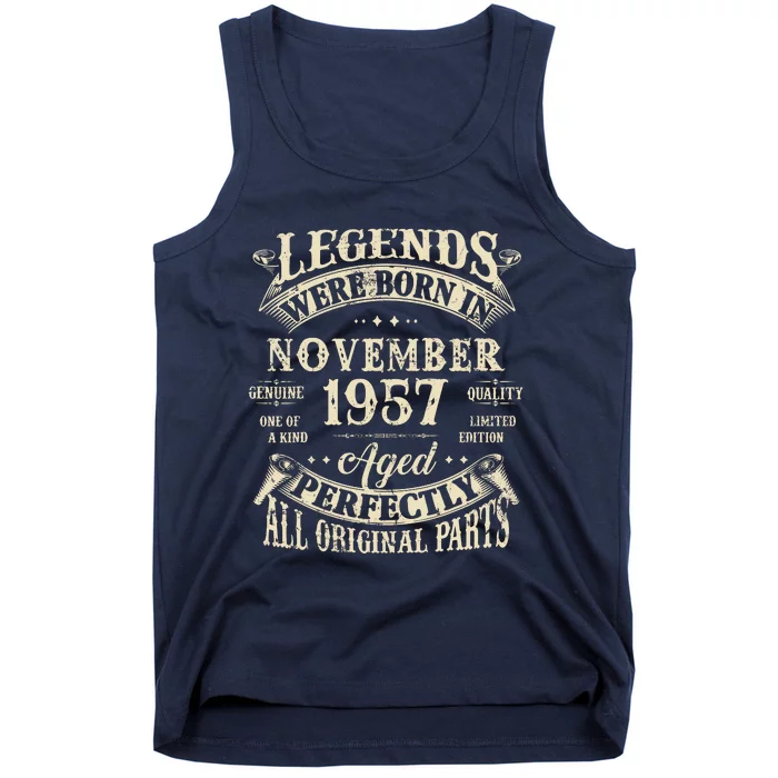 Birthday Gift 1957 Legend November 1957 Tank Top