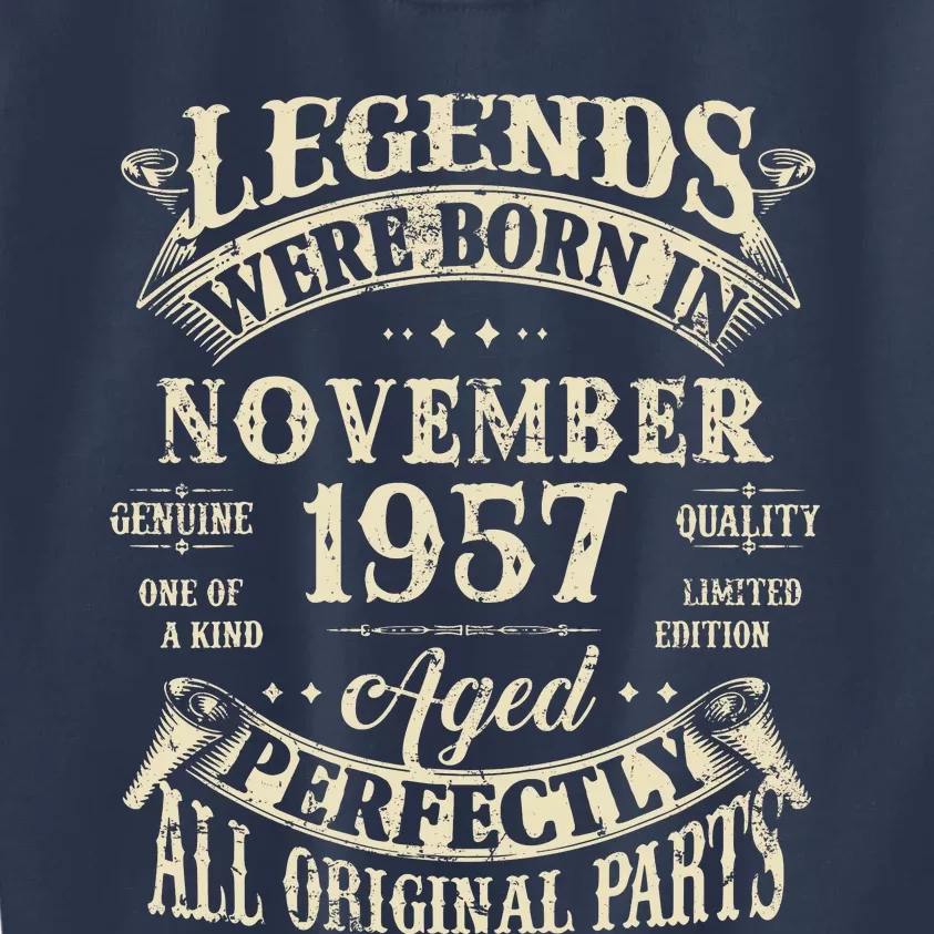 Birthday Gift 1957 Legend November 1957 Kids Sweatshirt