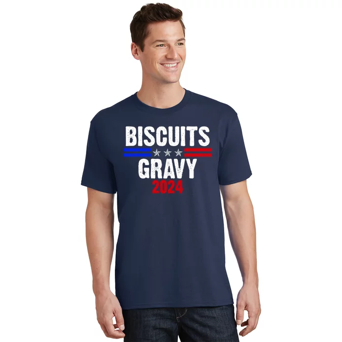 Biscuits Gravy 2024 Presidential Election Food Breakfast T-Shirt