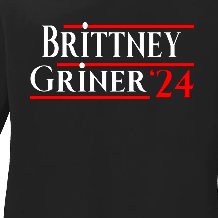 Brittney Griner 24 We Are BG Free Brittney Griner Basketball Ladies Long Sleeve Shirt