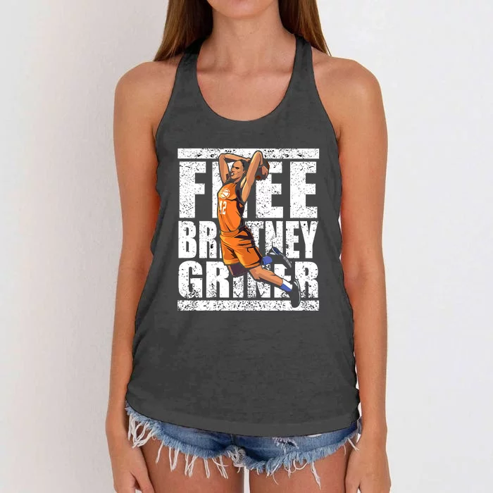 Brittney Griner 24 We Are BG Free Brittney Griner Basketball Women's Knotted Racerback Tank