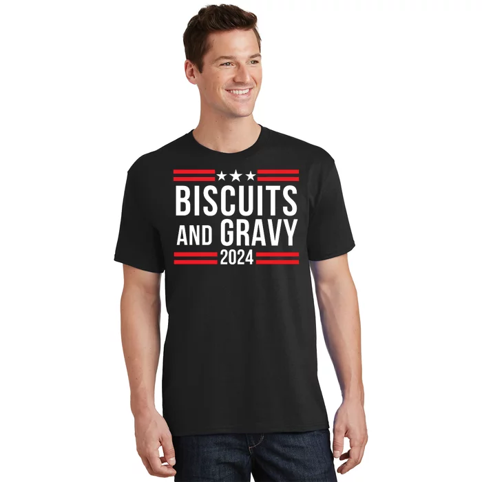 Biscuits & Gravy 2024 Foodie Southern Breakfast Food Lover Breakfast Lovers T-Shirt