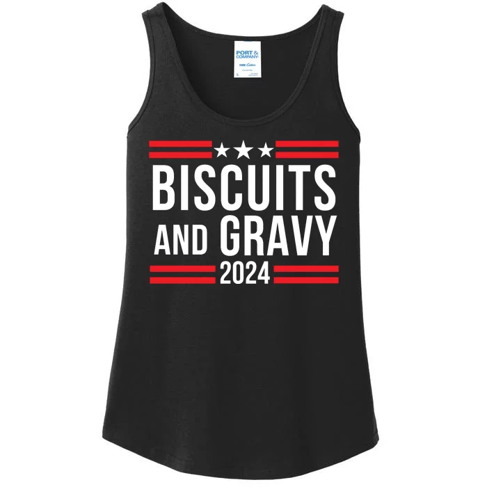 Biscuits & Gravy 2024 Foodie Southern Breakfast Food Lover Breakfast Lovers Ladies Essential Tank