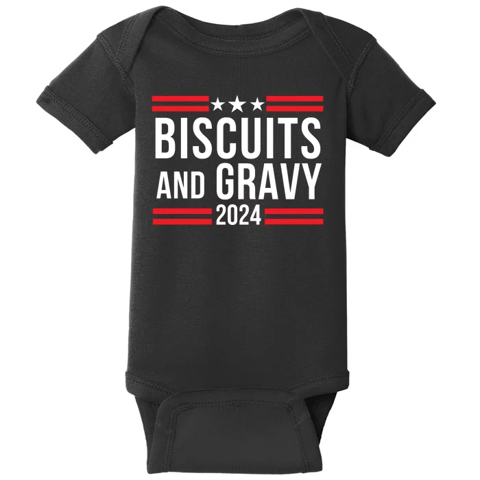 Biscuits & Gravy 2024 Foodie Southern Breakfast Food Lover Breakfast Lovers Baby Bodysuit