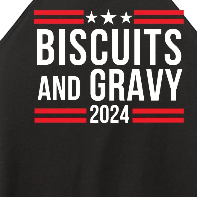 Biscuits & Gravy 2024 Foodie Southern Breakfast Food Lover Breakfast Lovers Women’s Perfect Tri Rocker Tank