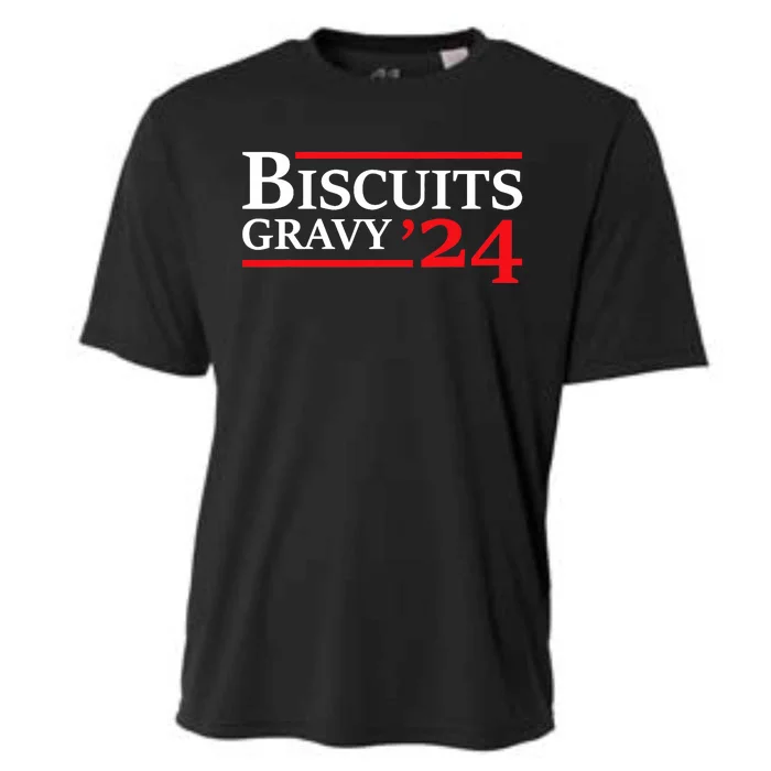 Biscuits Gravy 2024 Presidential Election Food Breakfast Cooling Performance Crew T-Shirt