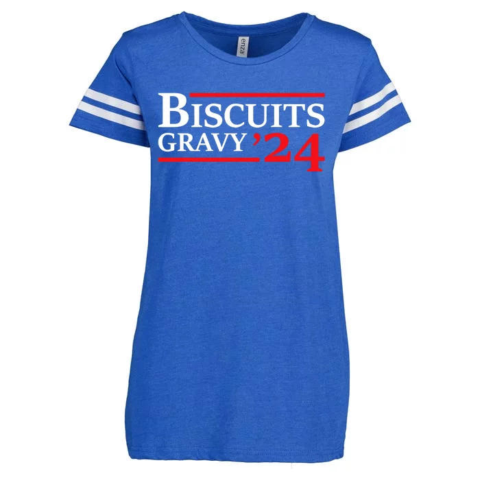 Biscuits Gravy 2024 Presidential Election Food Breakfast Enza Ladies Jersey Football T-Shirt