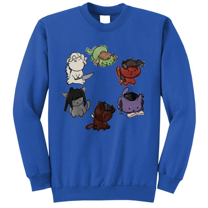 Baldurs Gate 3 Character Cute Cat Karlach Astarion Tall Sweatshirt