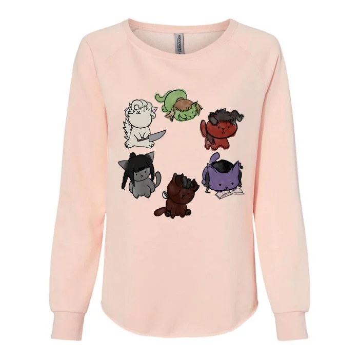 Baldurs Gate 3 Character Cute Cat Karlach Astarion Womens California Wash Sweatshirt