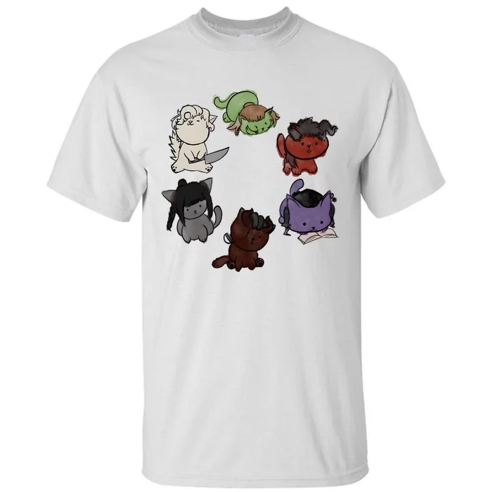 Baldurs Gate 3 Character Cute Cat Karlach Astarion Tall T-Shirt