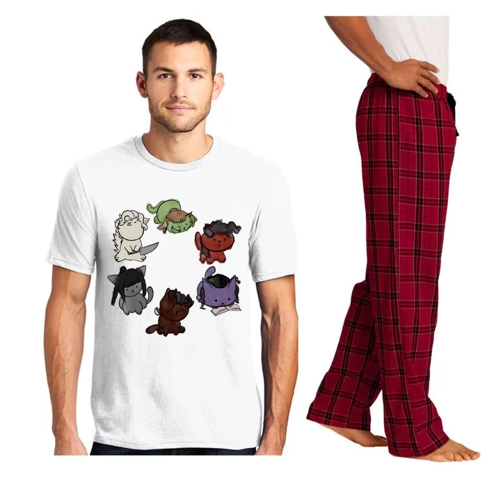 Baldurs Gate 3 Character Cute Cat Karlach Astarion Pajama Set