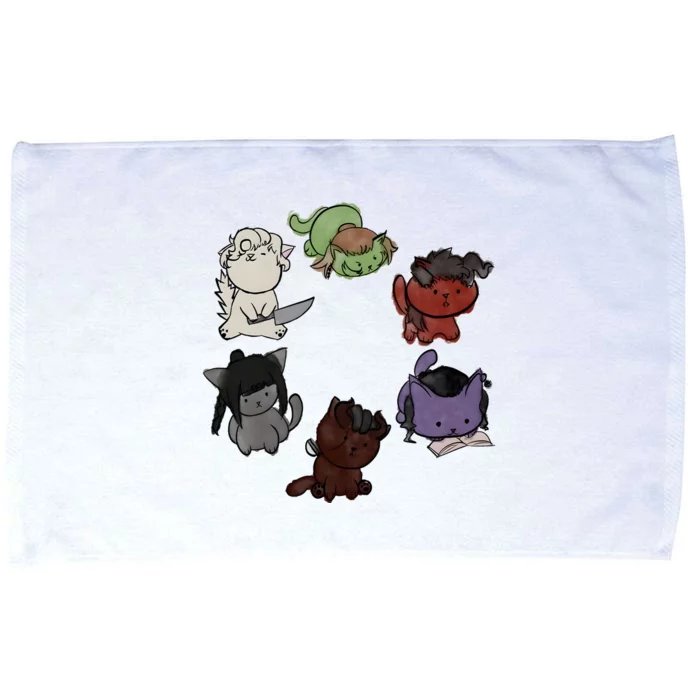 Baldurs Gate 3 Character Cute Cat Karlach Astarion Microfiber Hand Towel