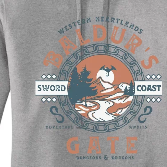 Baldurs Gate 3 Adventure Awaits Women's Pullover Hoodie