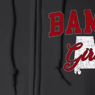 Bama Girl Alabama Pride For Women And Kidsgreat Full Zip Hoodie