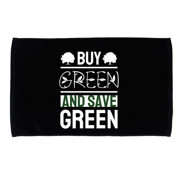 Buy Green And Save Green Microfiber Hand Towel