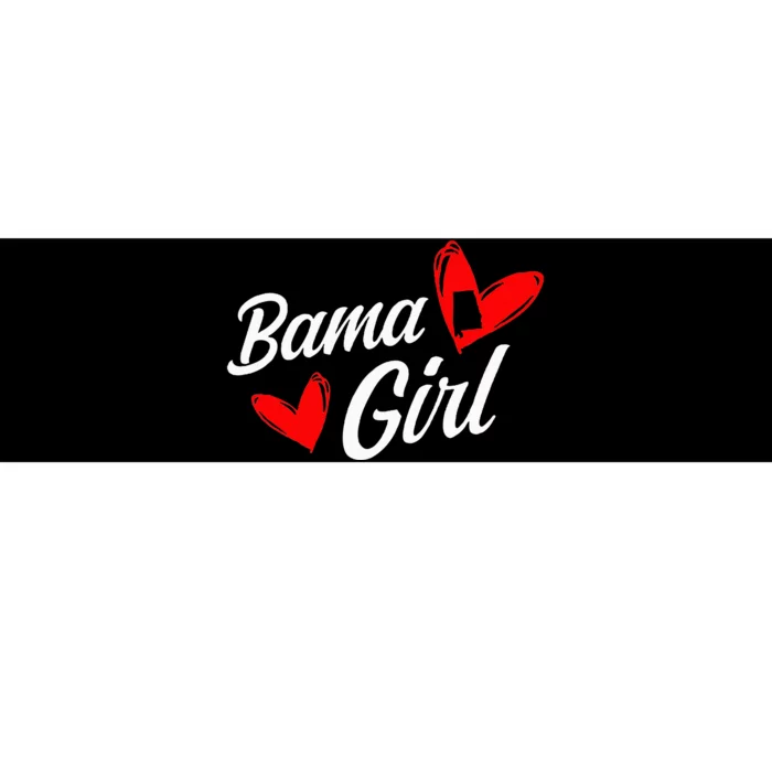 Bama Girl Alabama Love Home State Bumper Sticker