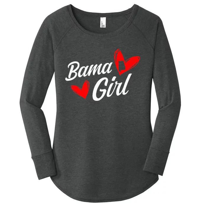 Bama Girl Alabama Love Home State Women's Perfect Tri Tunic Long Sleeve Shirt