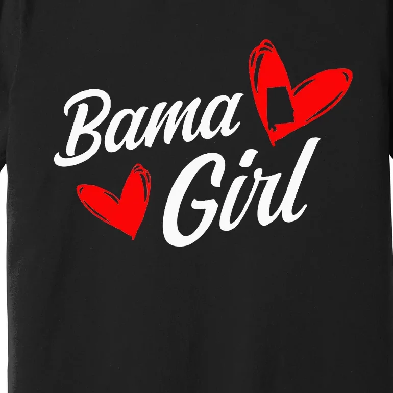 Bama Girl Alabama Love Home State Premium T-Shirt