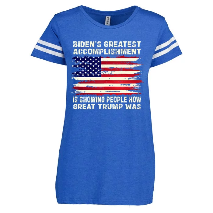 BidenS Greatest Accomplishment Is Showing 2024 Enza Ladies Jersey Football T-Shirt