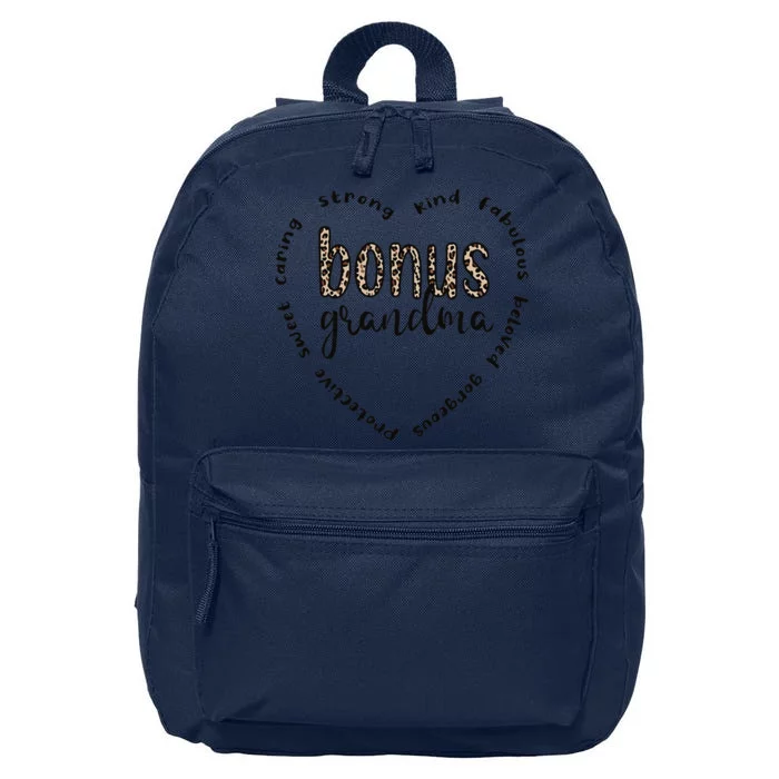 Bonus Grandma Appreciation Best Bonus Grandmother Cute 16 in Basic Backpack