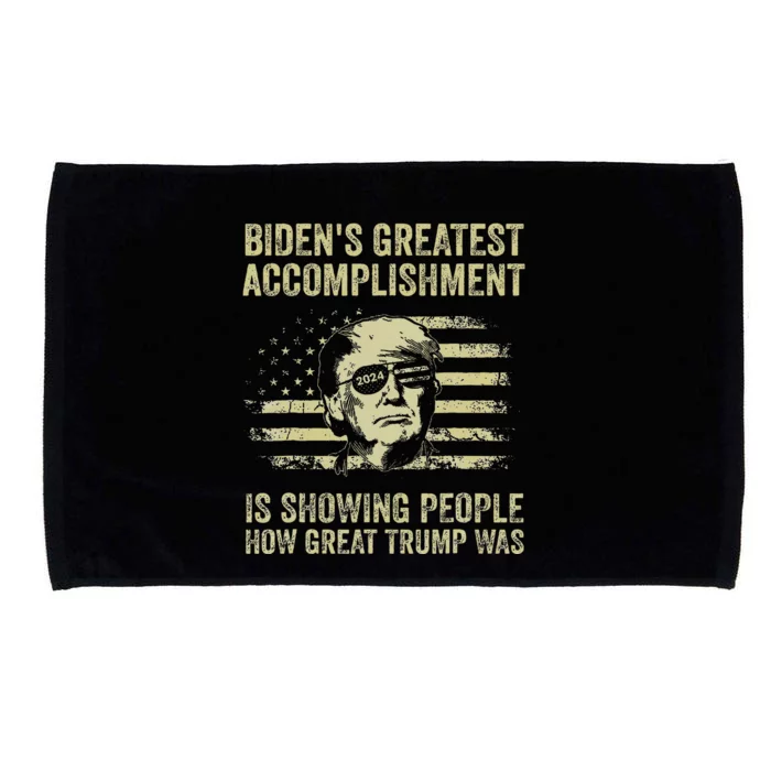 BidenS Greatest Accomplishment Is Showing Trump 2024 Microfiber Hand Towel