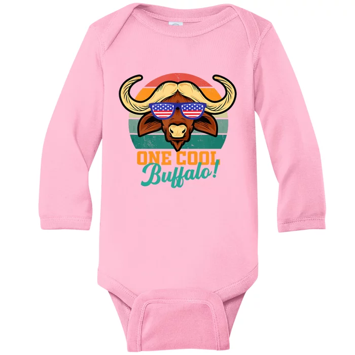 Buffalo Gifts Apparel Souvenirs Usa Flag Sports Tailgating Baby Long Sleeve Bodysuit