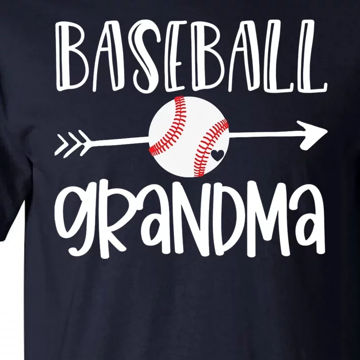 Baseball Grandma Arrow Tall T-Shirt