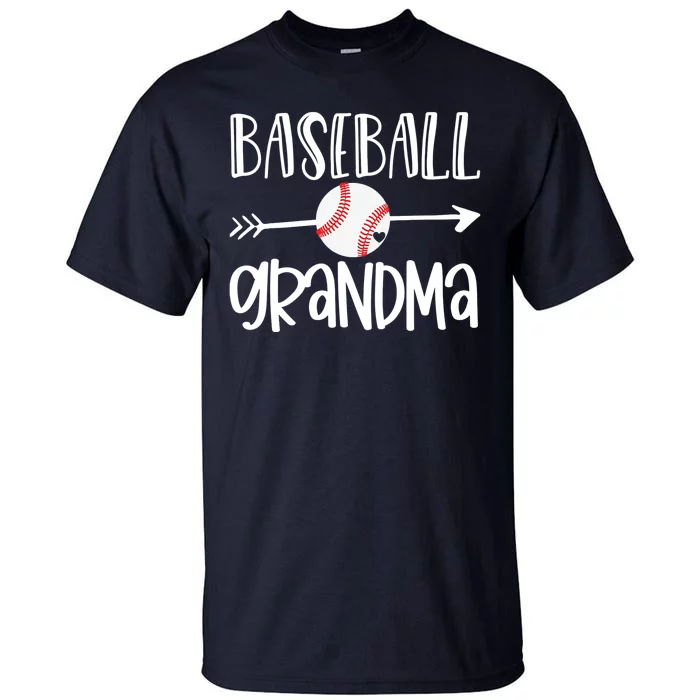 Baseball Grandma Arrow Tall T-Shirt