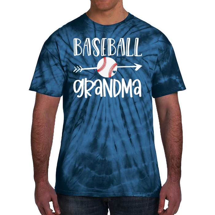 Baseball Grandma Arrow Tie-Dye T-Shirt