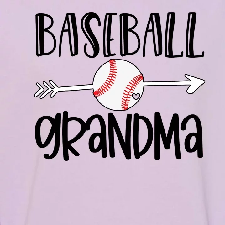 Baseball Grandma Arrow Garment-Dyed Sweatshirt