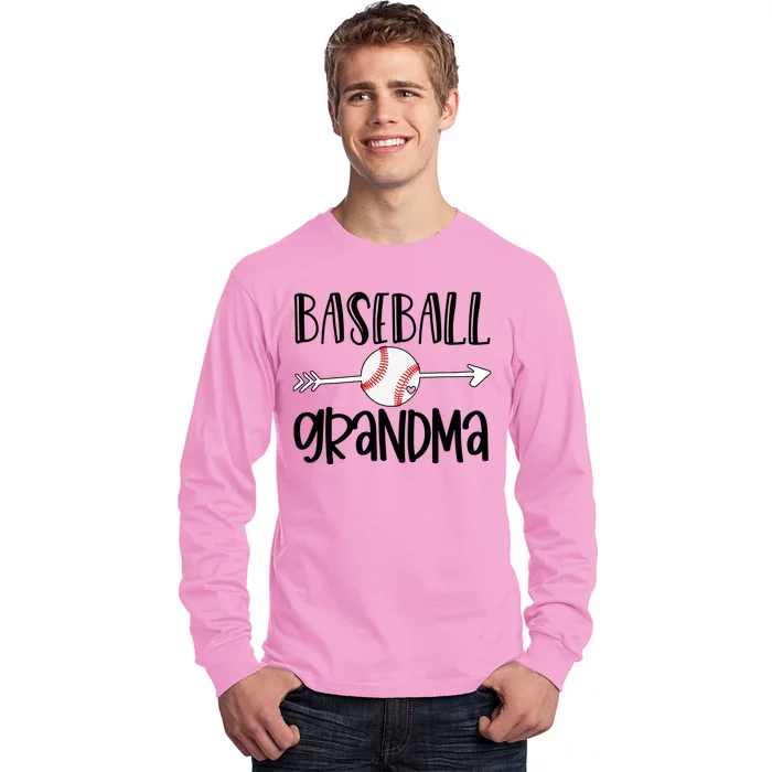 Baseball Grandma Arrow Long Sleeve Shirt