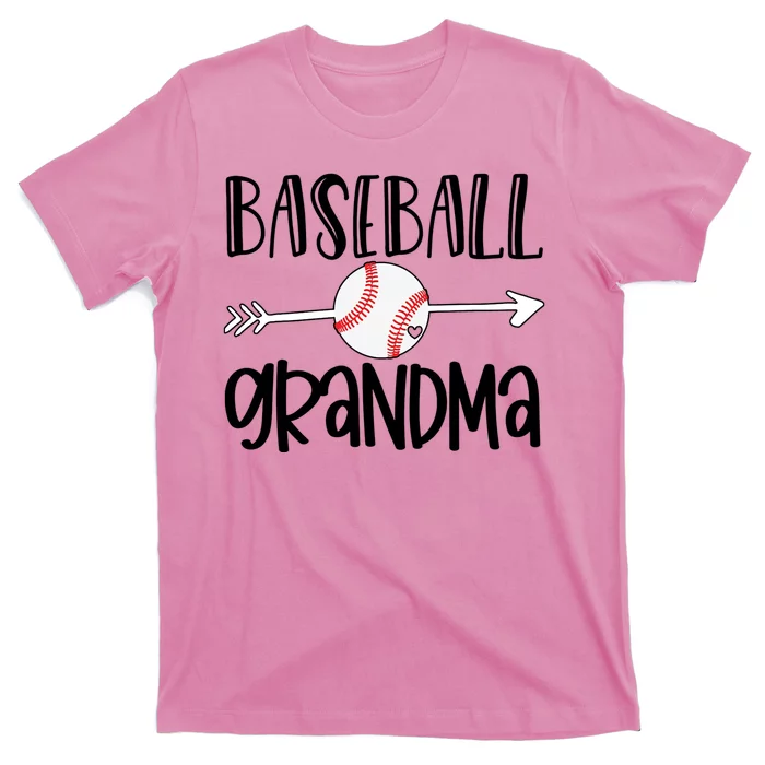 Baseball Grandma Arrow T-Shirt