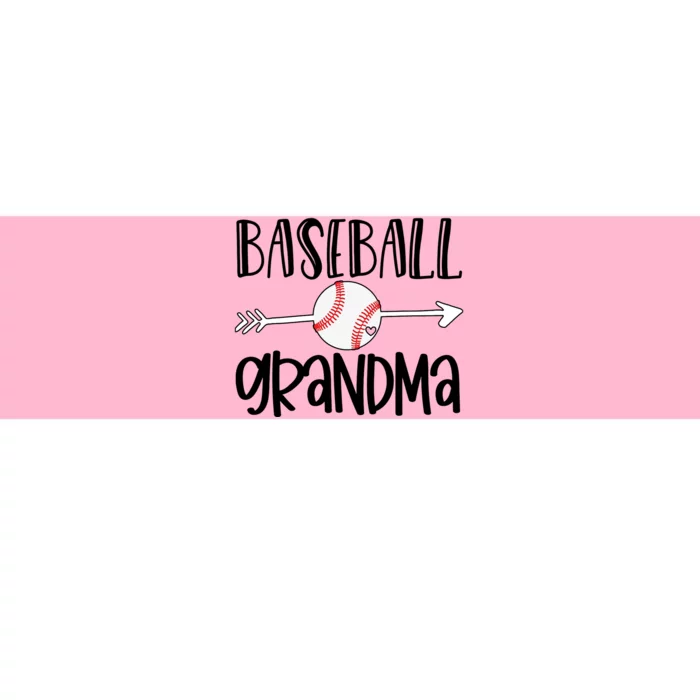 Baseball Grandma Arrow Bumper Sticker