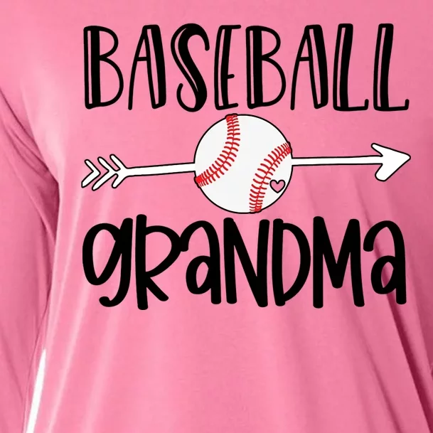 Baseball Grandma Arrow Cooling Performance Long Sleeve Crew