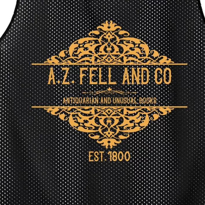 Bookish Gift A.Z. Fell And Co Antiquarian And Unusual Books Mesh Reversible Basketball Jersey Tank