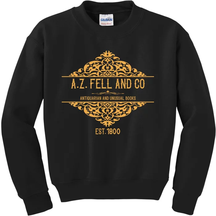 Bookish Gift A.Z. Fell And Co Antiquarian And Unusual Books Kids Sweatshirt