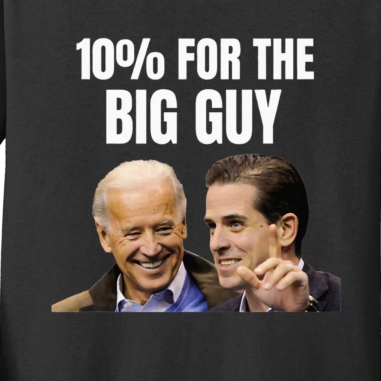 Big Guy Anti-Joe Biden funny president Kids Long Sleeve Shirt